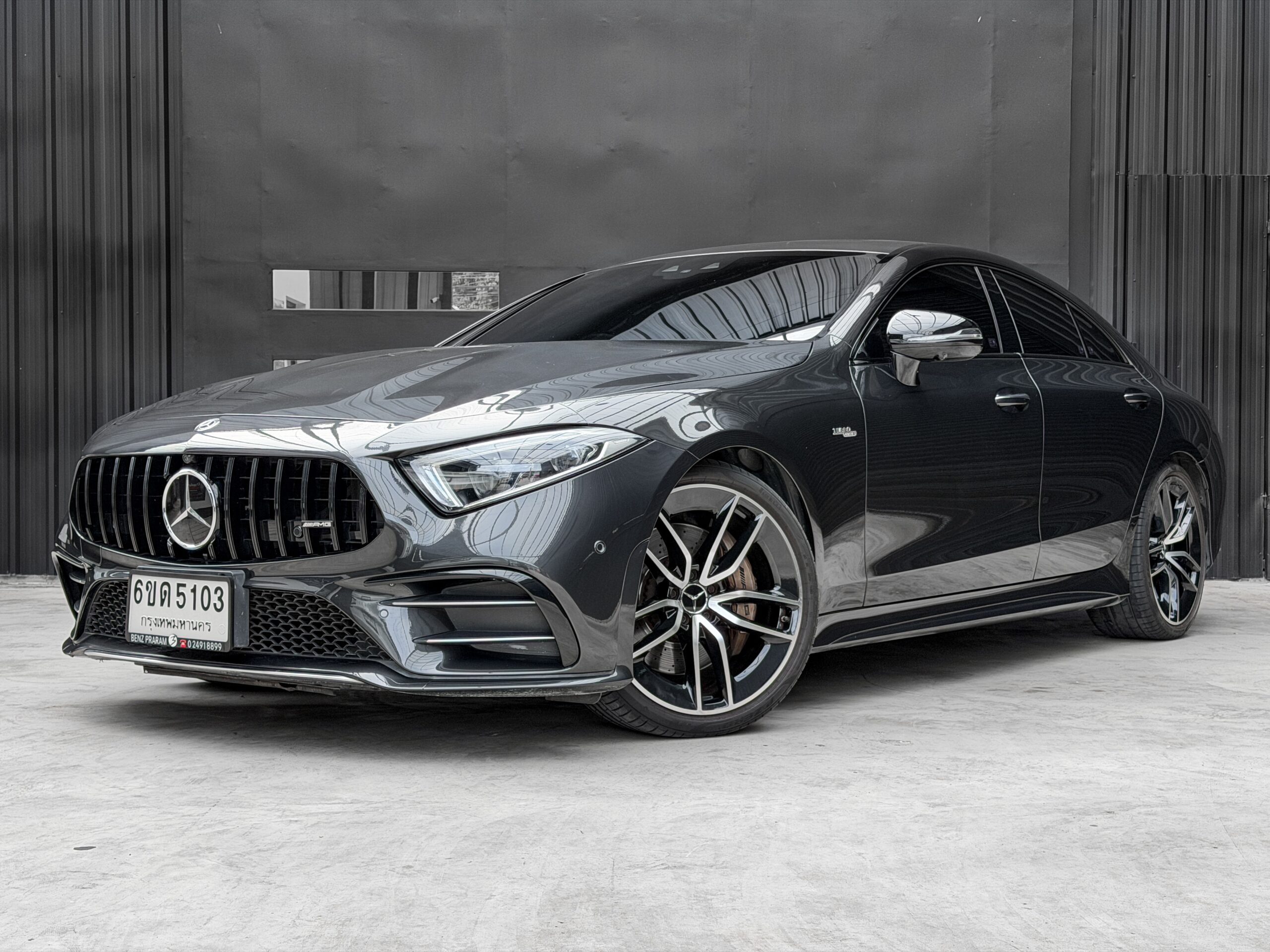 🌟Mercedes-AMG CLS53 4MATIC+ 2020 ไมล์ 57,xxx km สีเทา ภายในดำ เบลท์แดง